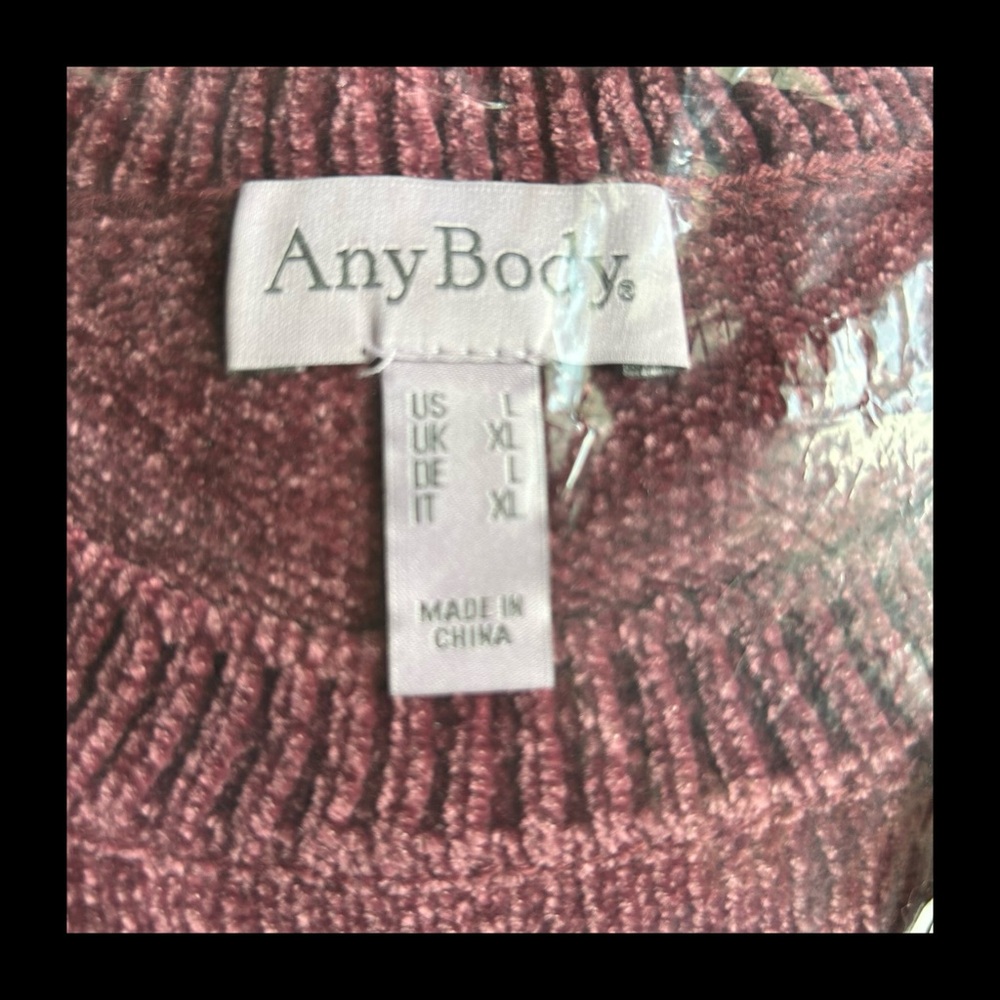 NEW! AnyBody Chenille Crewneck Sweater